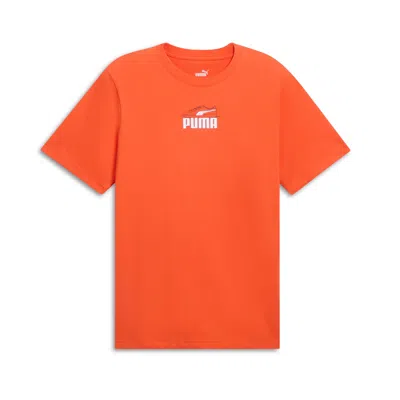 Puma Graphics Shoe T-shirt In Red