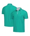 Puma Green Arnold Palmer Invitational Tipped Jacquard Polo In Green