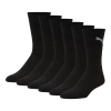 Puma Men's Half-terry Crew-length Socks [3 Pairs] In Black / White