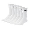 Puma Men's Half-terry Crew-length Socks [3 Pairs] In White / Black
