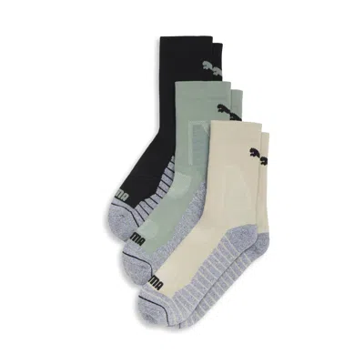 Puma Men's Half-terry Crew Socks (3 Pairs) In Assorted Colours