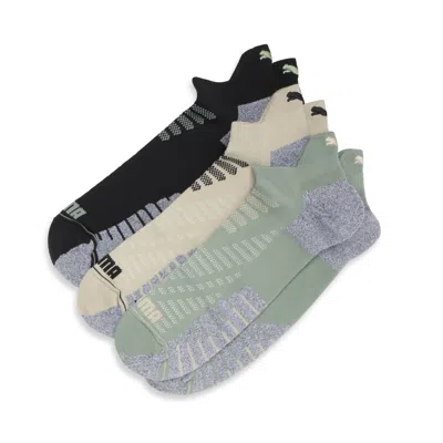 Puma Men's Half-terry Low Cut Socks (3 Pairs) In Assorted Colours