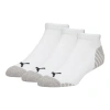 Puma Men's Half-terry Low Cut Socks (3 Pairs) In White / Black