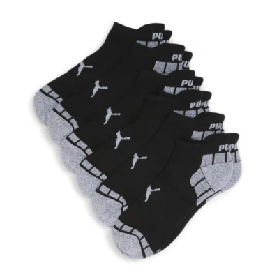 Puma Men's Half Terry Low-cut Socks (6 Pairs) In Black / Grey