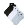 Puma Men's Half Terry Quarter-length Socks (6 Pairs) In Multi