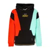 Puma Men's Hooded Sweatshirt In The Paint Pullover Black/color Block In Black/color Block