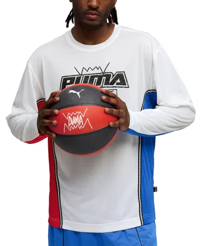 Puma Men's Hoopaverse Shooting Shirt In White