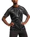 Puma Men's Individual Liga Graphic Jersey In  Black-shadow Gray