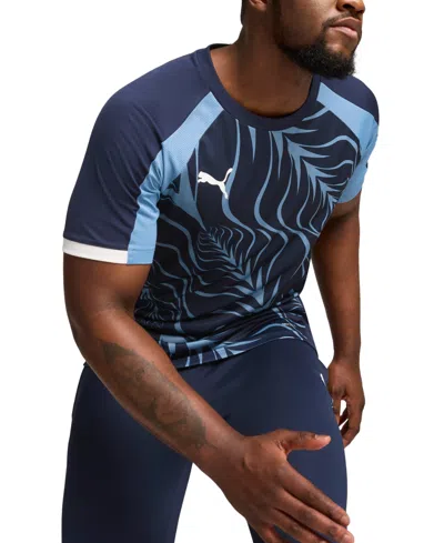 Puma Men's Individual Liga Graphic Jersey In  Navy-zen Blue