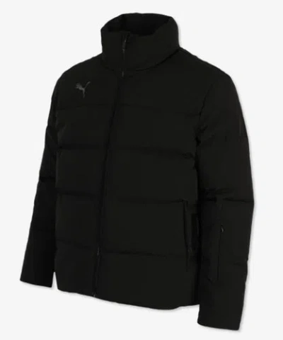 Pre-owned Puma Men Kk Short-down Padding Jacket Black Winter Coat Top Padded 92991601