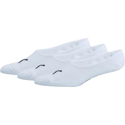 Puma Men's Liner Socks (3 Pairs) In White-black