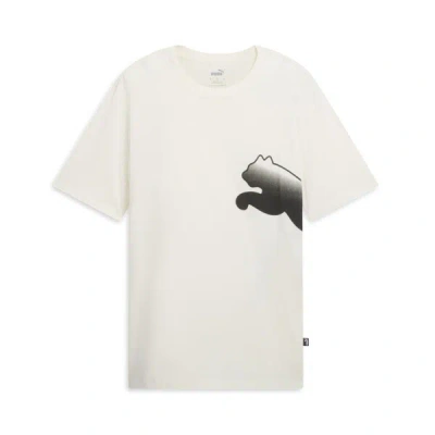 Puma Men's Logo T-shirt In Warm White
