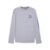 Puma Men's Long Sleeve Rashguard In Gray