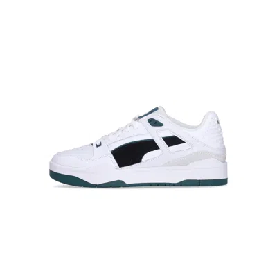 Puma Sneakers In White/black/varsity Green