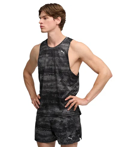 Puma Men's M Run Velocity Sleeveless Tank Top In Black