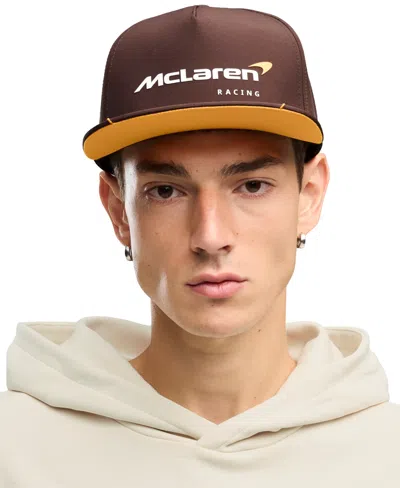 Puma Men's Mclaren Racing Flat-brim Five-panel Snapback Baseball Cap In Chocolate Fondue