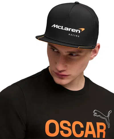 Puma Men's Mclaren Racing Flat-brim Five-panel Snapback Baseball Cap In  Black