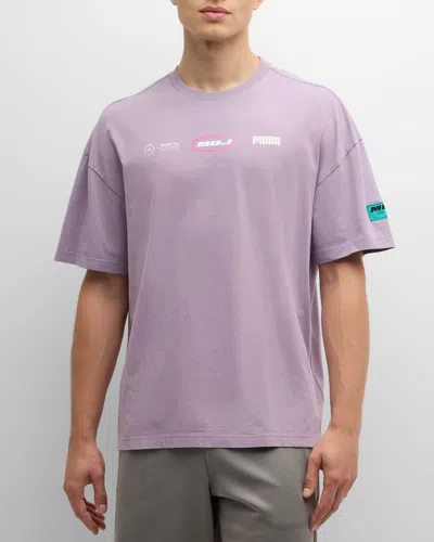 Puma Mad Dog Jones X Mercedes-amg F1 Cotton Graphic T-shirt In Purple