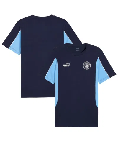 Puma Navy Manchester City Ftblarchive T-shirt In Blue