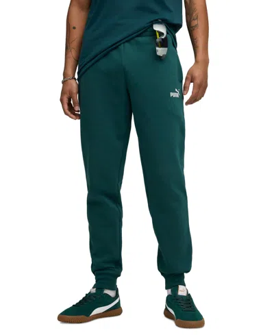 Puma Men's No. 1 Logo Fleece Sweatpants In Green