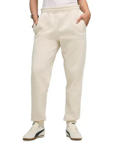 Puma Men's No. 1 Logo Jersey Sweatpants In White