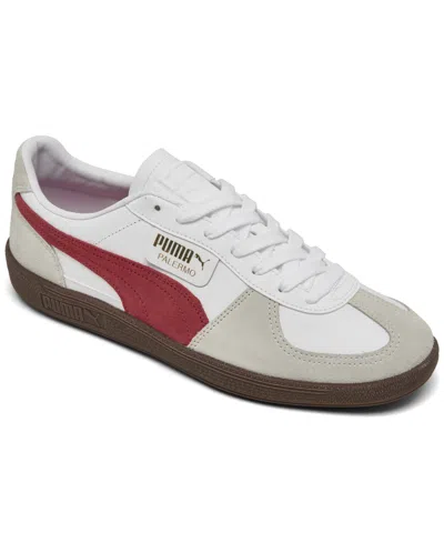 Puma Men's Palermo Casual Sneakers From Finish Line In White