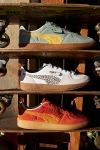 Puma Men's Palermo Weathered Look Sneaker In Green Moon/sunny Yellow, Men's At Urban Outfitters
