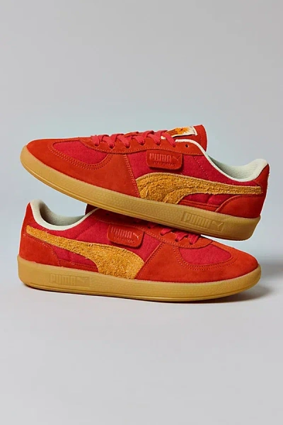 Puma Men's Palermo Weathered Look Sneaker In Red Fire/dark Poppy, Men's At Urban Outfitters