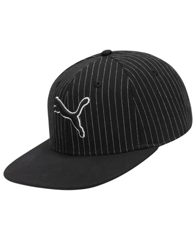 Puma Men's Pinstripe Snapback Baseball Cap In Metallic