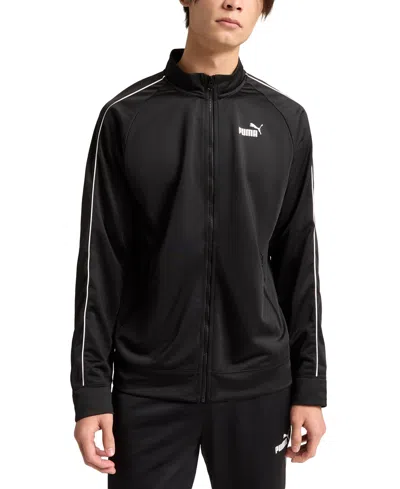 Puma Men's Piped Tricot Jacket In Black