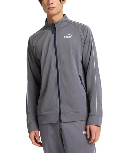 Puma Men's Piped Tricot Jacket In Blue - 606