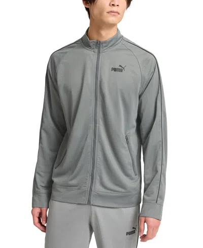 Puma Men's Piped Tricot Jacket In Grey