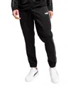 Puma Men's Piped Tricot Joggers In Black