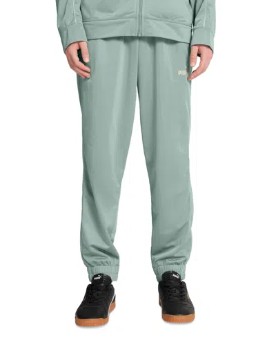 Puma Men's Piped Tricot Joggers In Green Moon