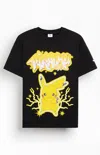 Puma X Pokémon Pikachu Men's Oversized T-shirt In Black