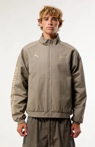 Puma Men's Porsche Legacy Jacket In Beige In Brown