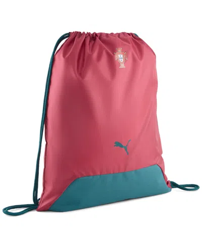 Puma Men's Portugal Crest Two-tone Drawstring Gym Backpack In Pink