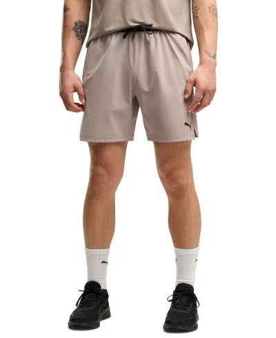 Puma Men's Power Mode Regular-fit Shorts, 7" Inseam In Neutral