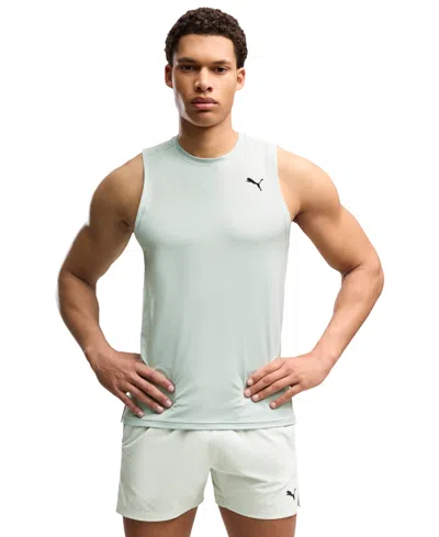 Puma Men's Power Mode Training Crewneck Tank Top In White