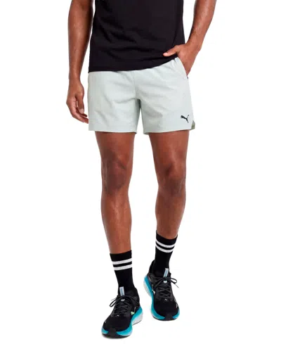 Puma Men's Power Mode Woven Regular-fit Shorts, 5" Inseam In White