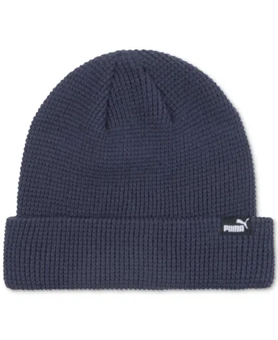 Puma Men's Prospect Watchman Space Dyed Knit Beanie In Navy