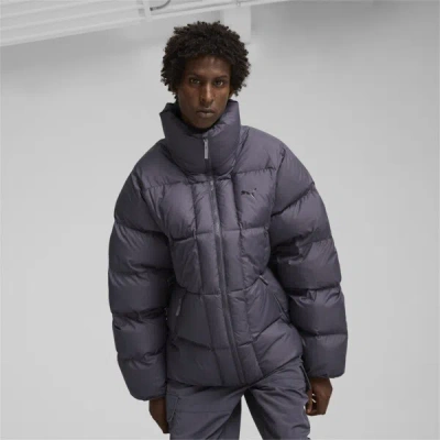 Puma Men's Puffer Jacket In Galactic Gray