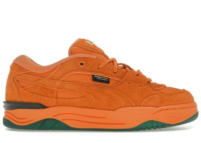 Pre-owned Puma Men's  180 Cordura Carrots Sneakers In Rickie Orange/warm White