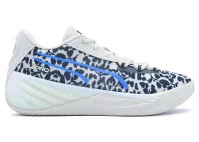 Pre-owned Puma Men's  Allpro Nitro Clydes Closet Sneakers In Alpine Snow