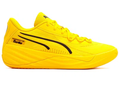 Pre-owned Puma Men's  Allpro Nitro Porsche Sneakers In Sport Yellow/black