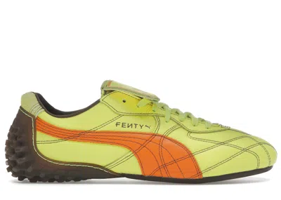 Pre-owned Puma Men's  Avanti Long Sleeve Fenty Stitched Lime Green Sneakers In Lime Sheen/pumpkin Pie