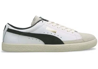 Pre-owned Puma Men's  Basket Vintage Sneakers In White/green Gables/ivory In Multi