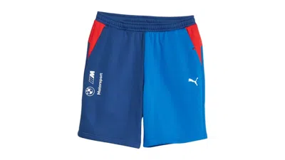 Pre-owned Puma Men's  Bmw Mms Essentials Fleece Shorts In Blue