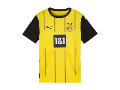 Pre-owned Puma Men's  Borussia Dortmund 24/25 Replica Home Jersey In Faster Yellow/black