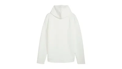 Pre-owned Puma Men's  Boulder Logo Pullover Hoodie In Warm White